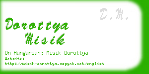 dorottya misik business card
